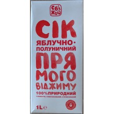 Сок Яблочно-клубничный