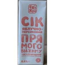 Сок Яблочно-персиковый с мякотью